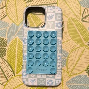 Stylish Blue and White Geometric Phone Case
